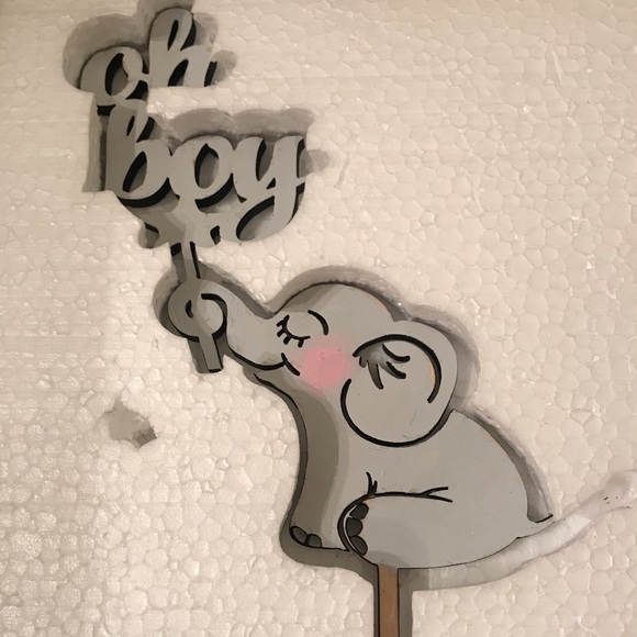 Laserworx Elephant Cake Topper - Picture 2 of 2